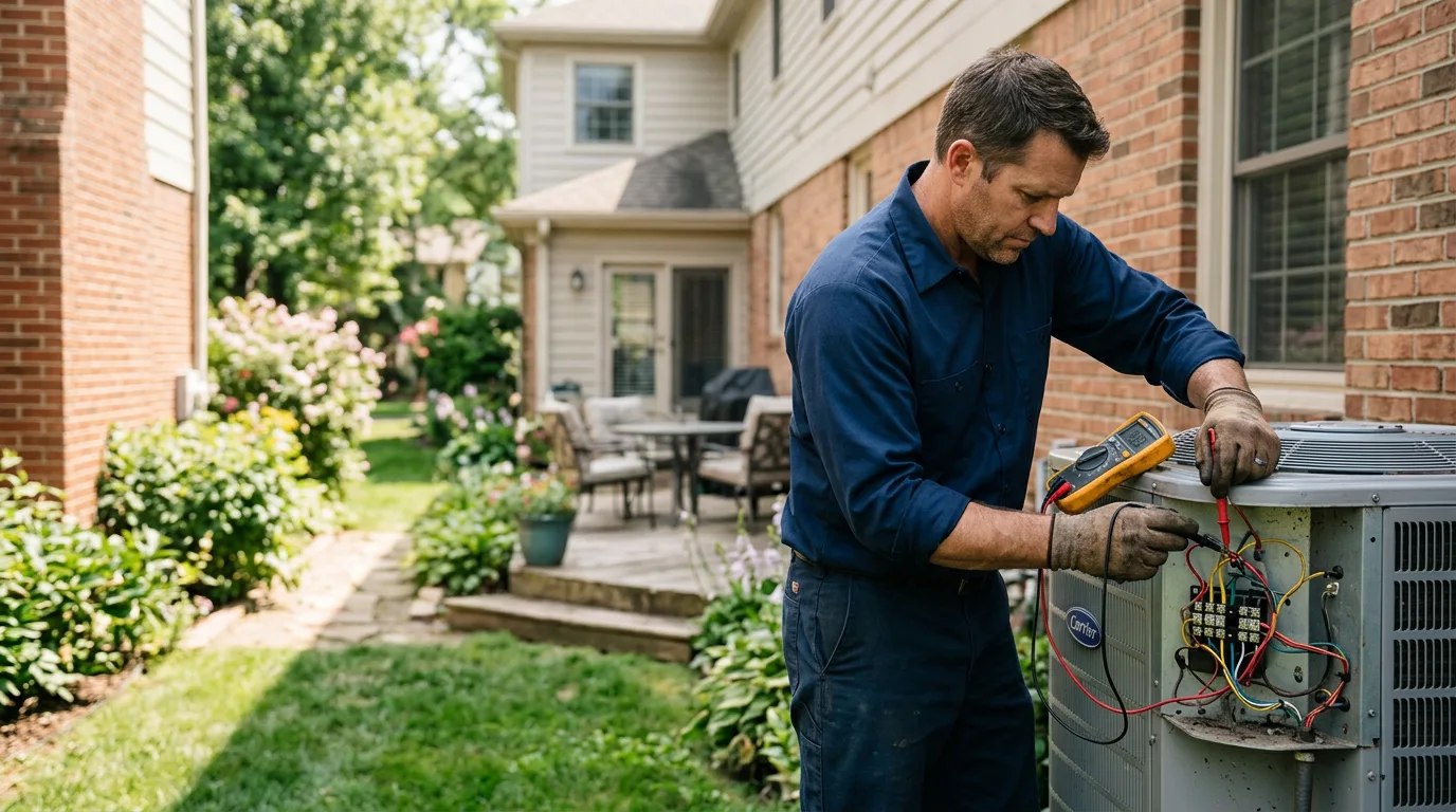 HVAC technician working near Campo Seco, CA